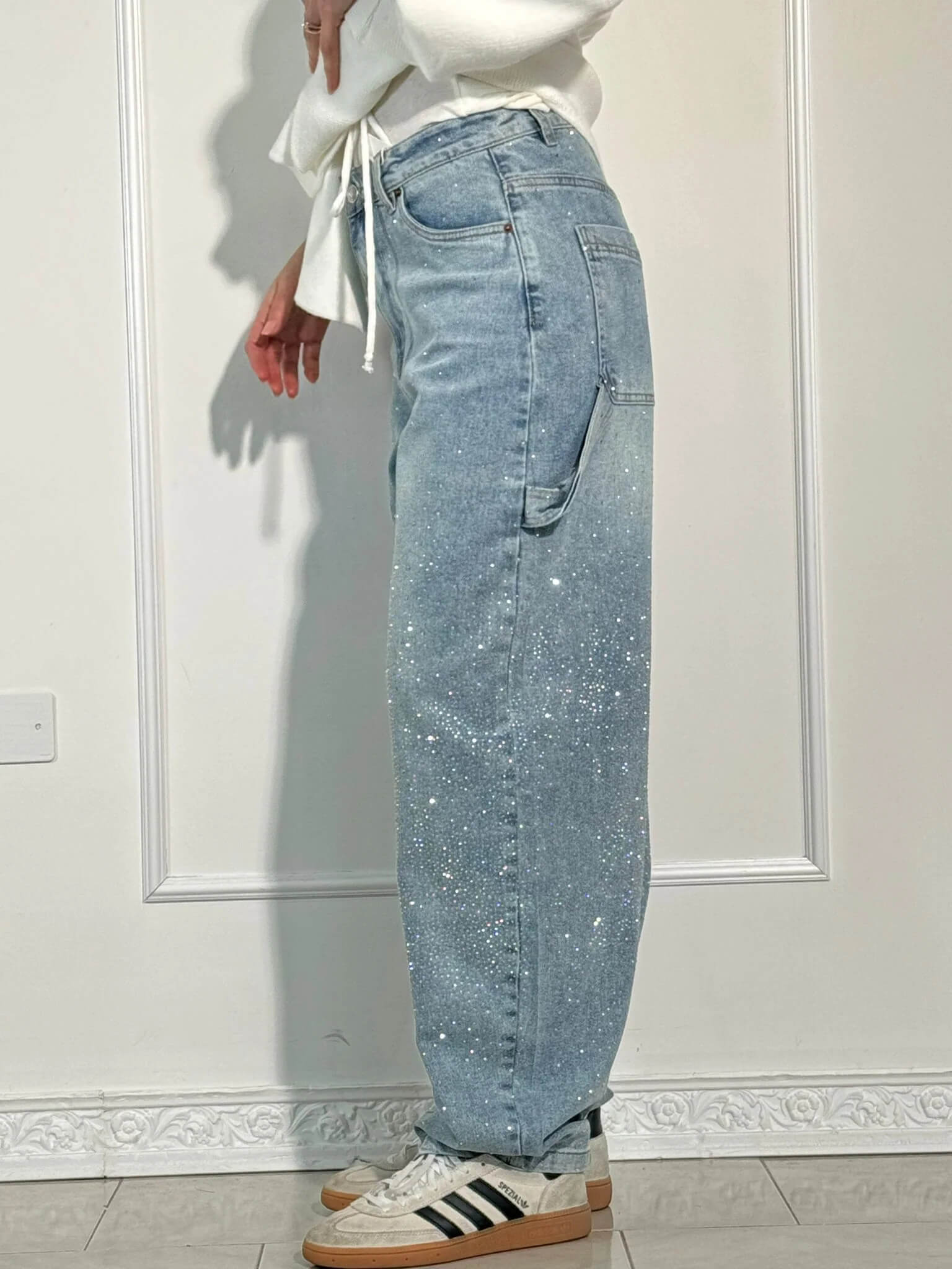 NOMI™ - Jeans a diamante