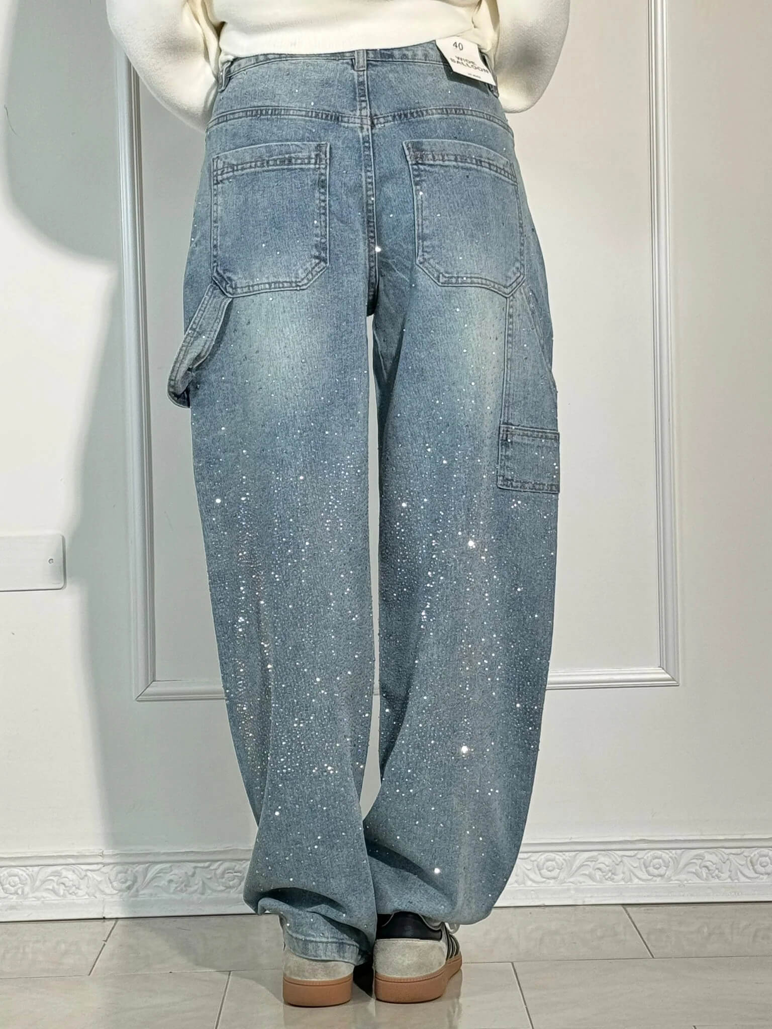 NOMI™ - Jeans a diamante