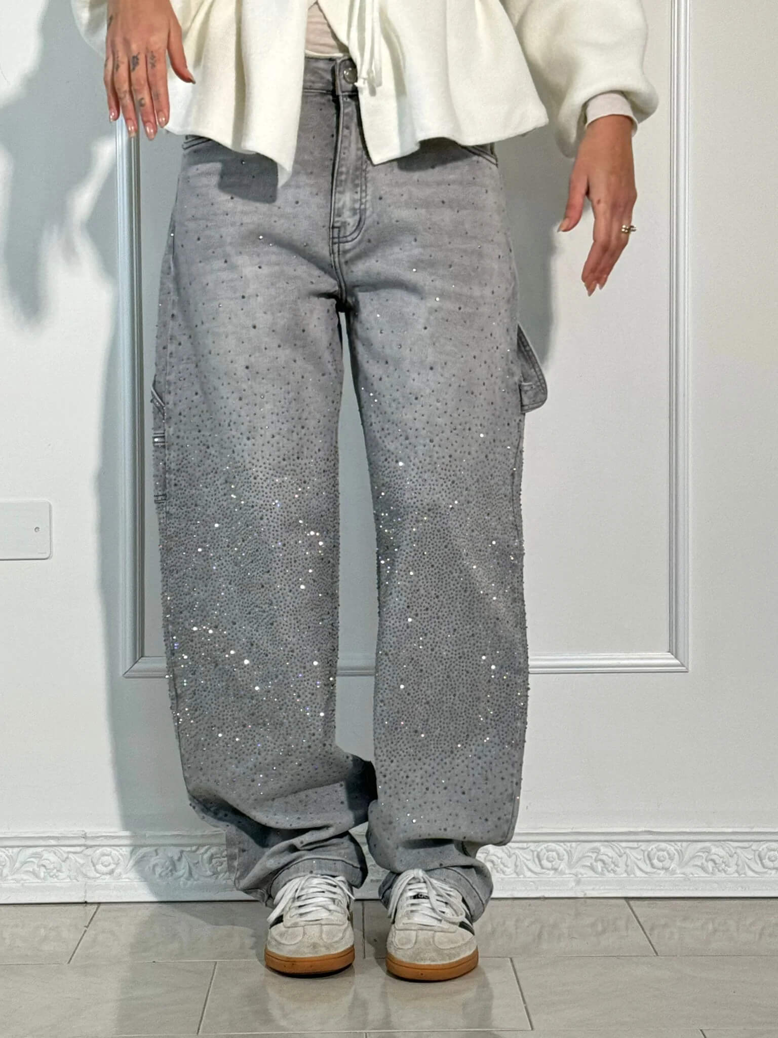 NOMI™ - Jeans a diamante