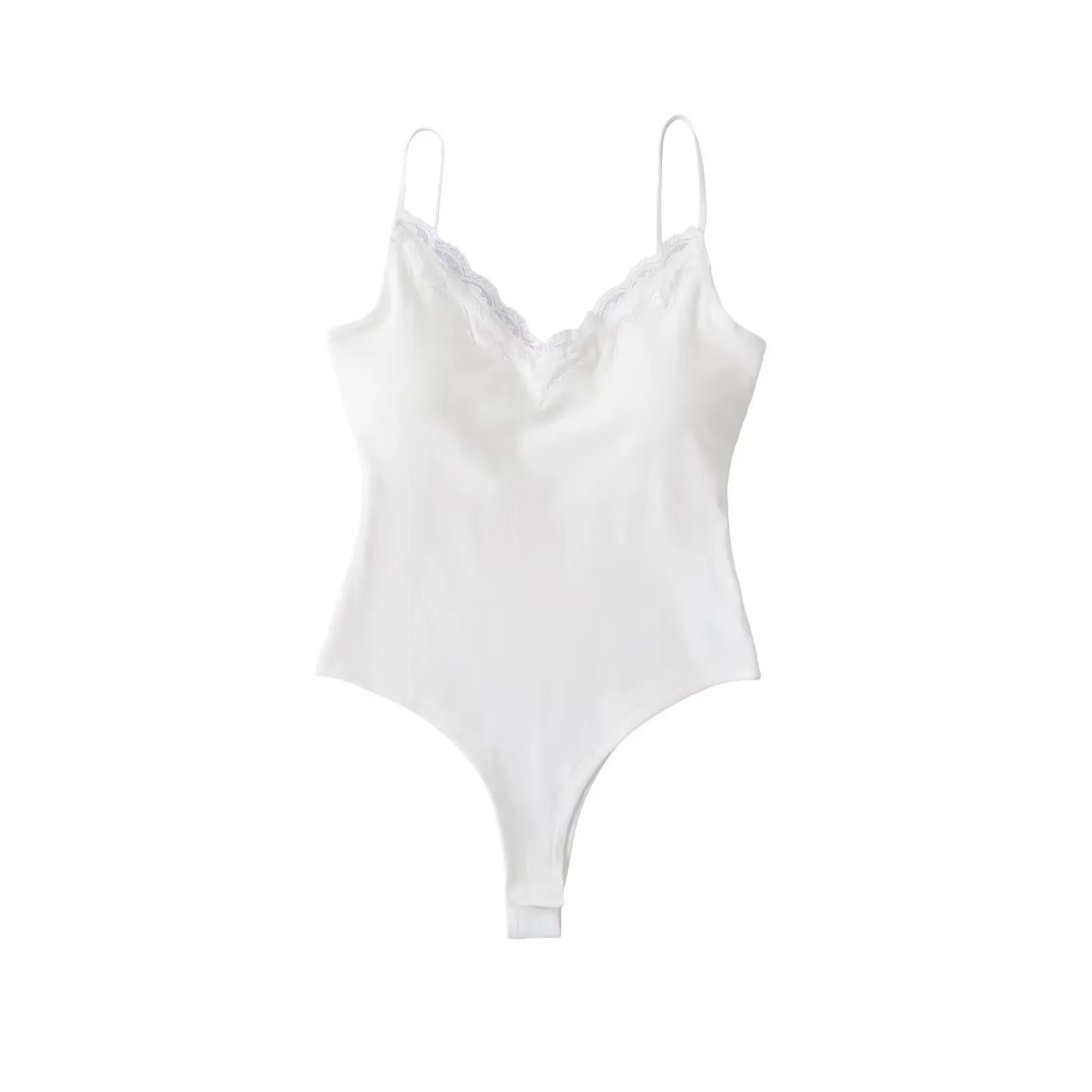 NOMI™ | Body con spalline sottili e rifiniture in pizzo