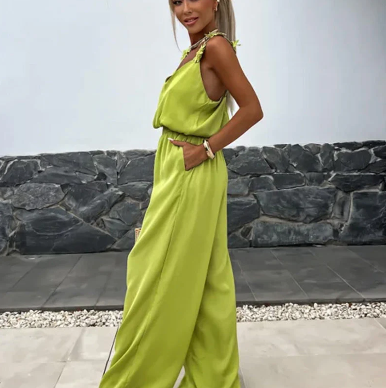 Nomi - Tuta Estiva Donna con Fiori | Elegante Jumpsuit Femminile