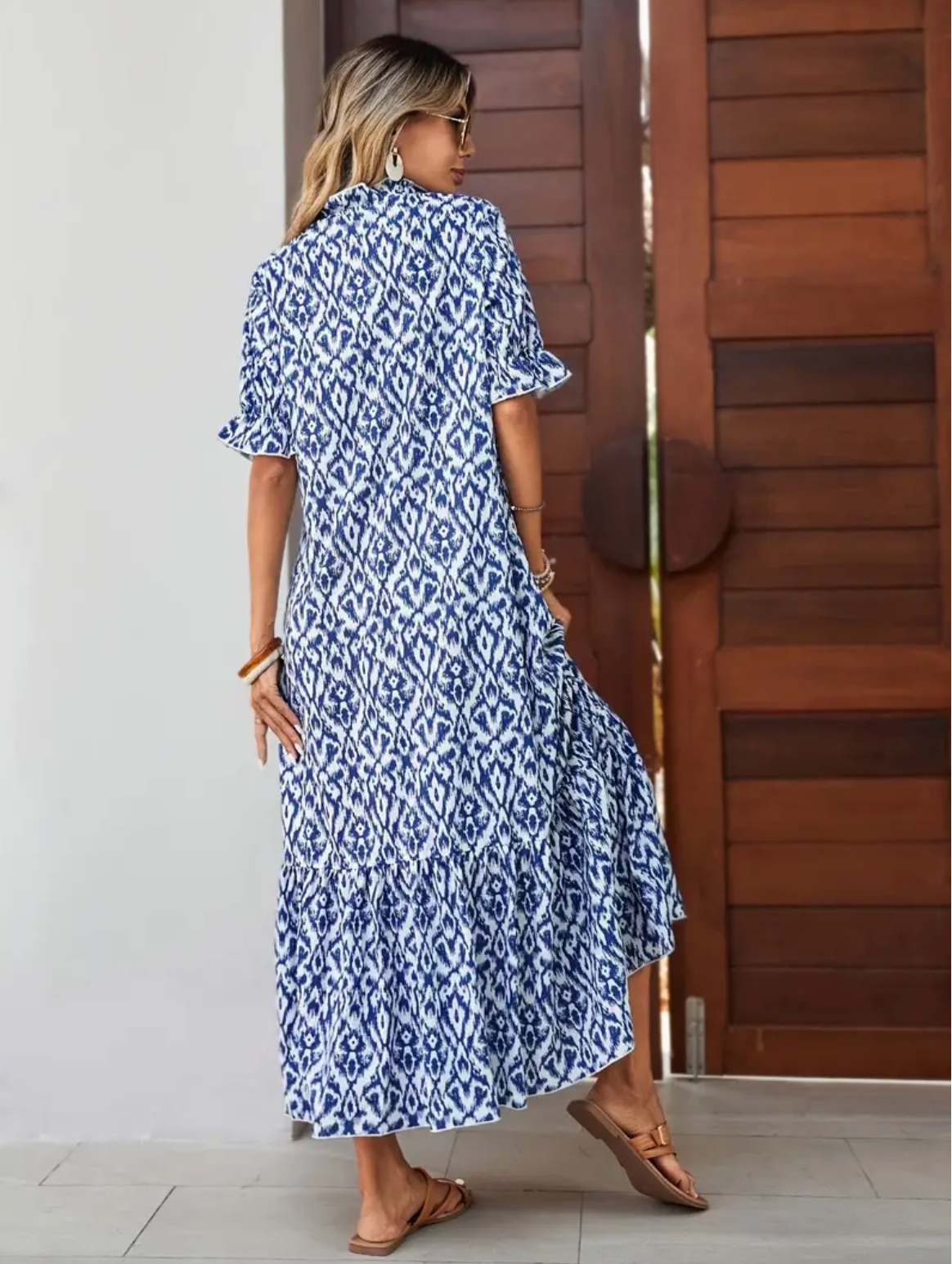Nomi™- Abito Estivo Boho Vintage con Scollo a V