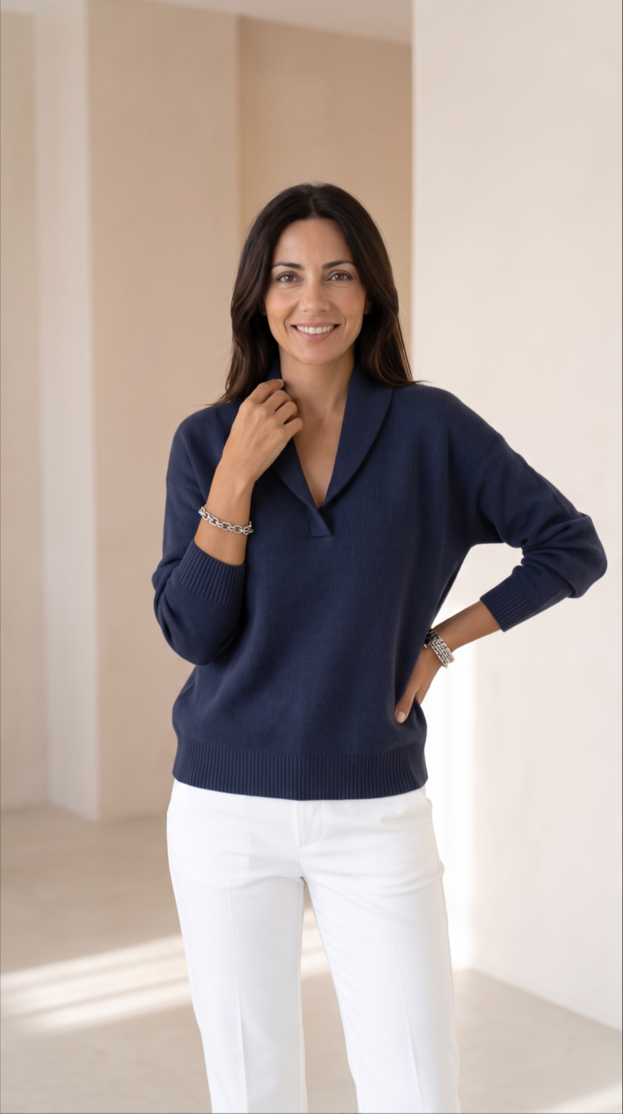 NOMI™ | Maglione con Collo a Scialle