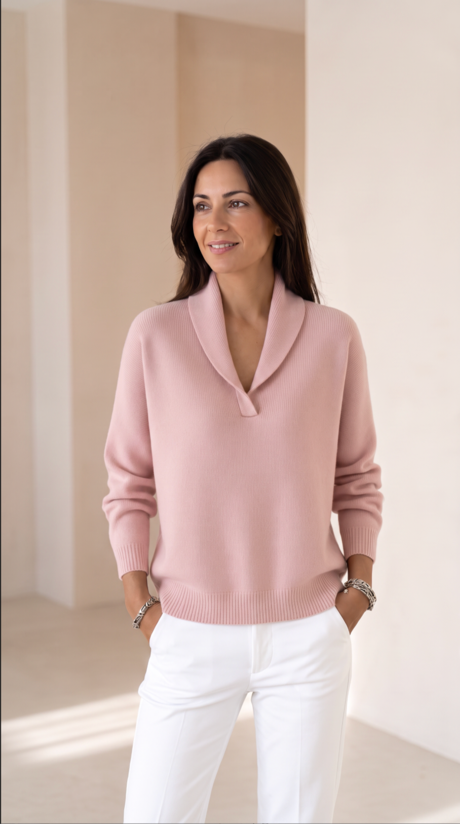 NOMI™ | Maglione con Collo a Scialle