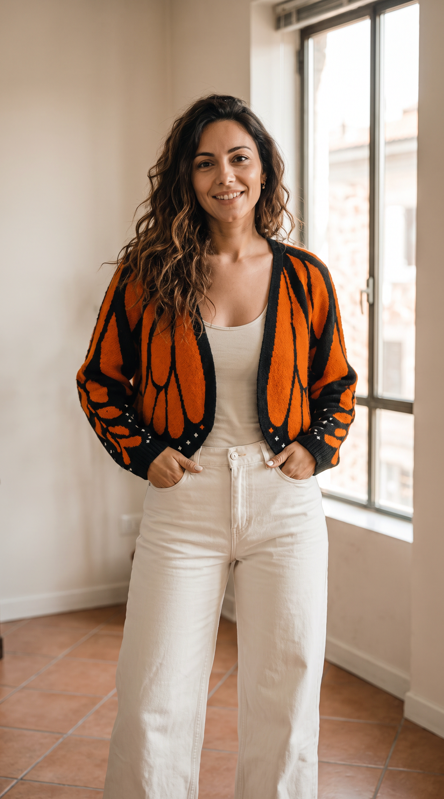 NOMI™ | Cardigan Farfalla Monarch