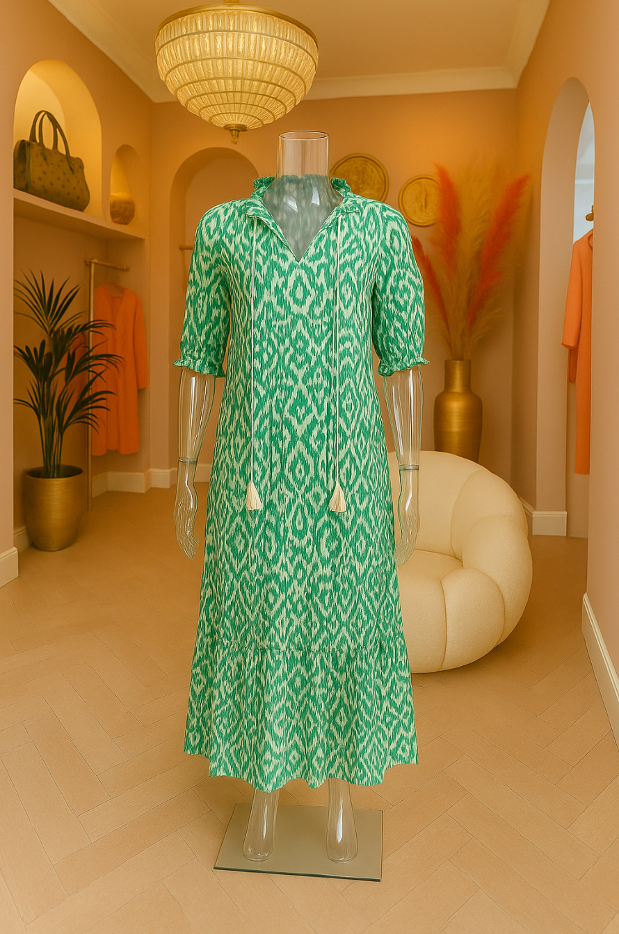 Nomi™- Abito Estivo Boho Vintage con Scollo a V