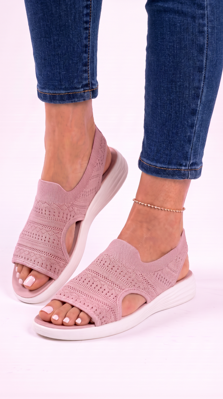 NOMI™ | Sandali Knit con Plateau