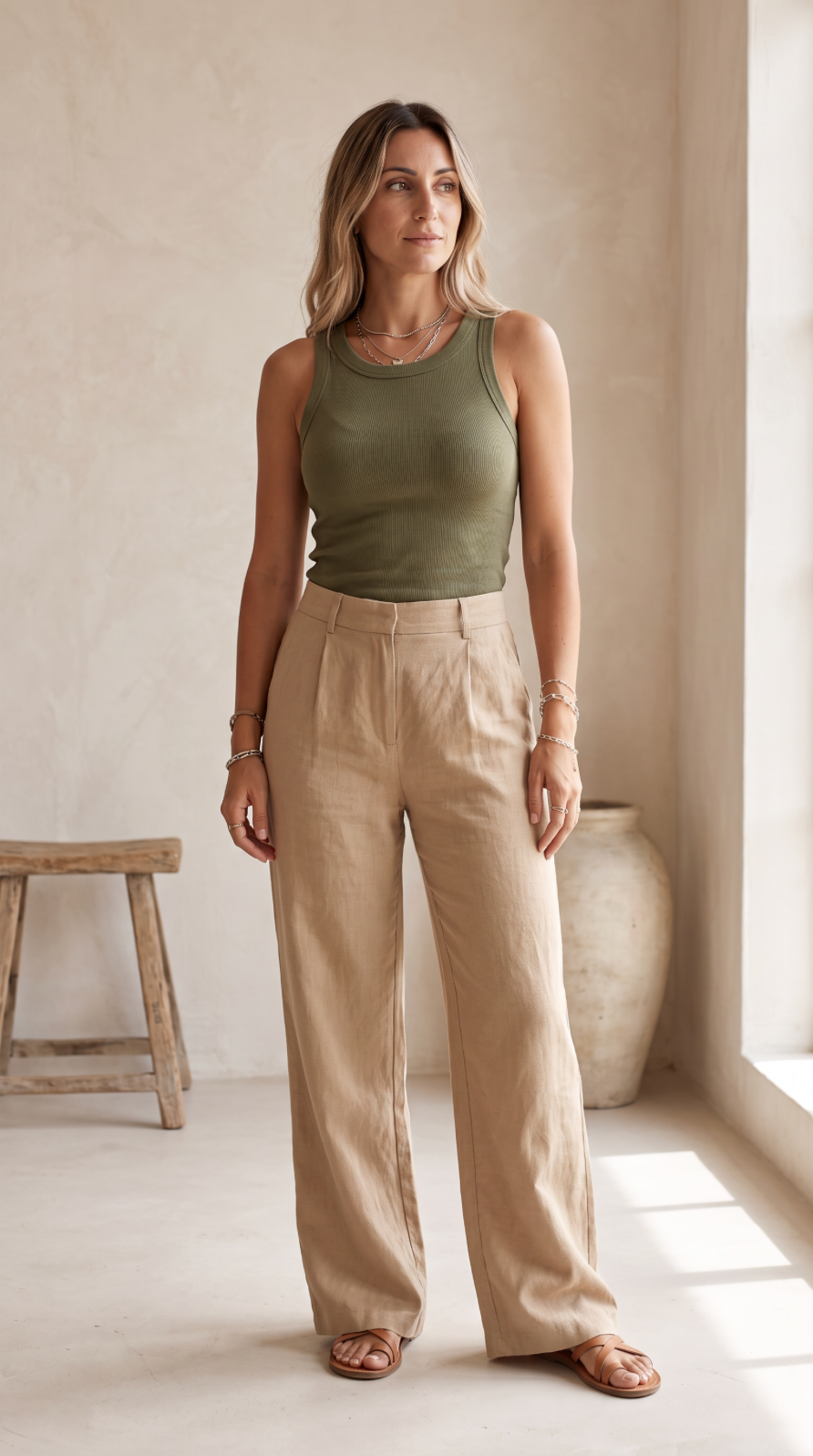 NOMI™ | Top Canotta a Coste con Reggiseno Integrato