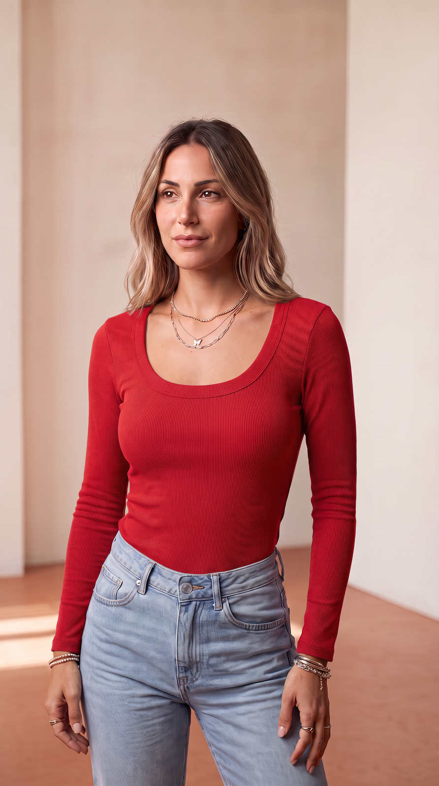 NOMI™ | Top Canotta a Coste con Reggiseno Integrato