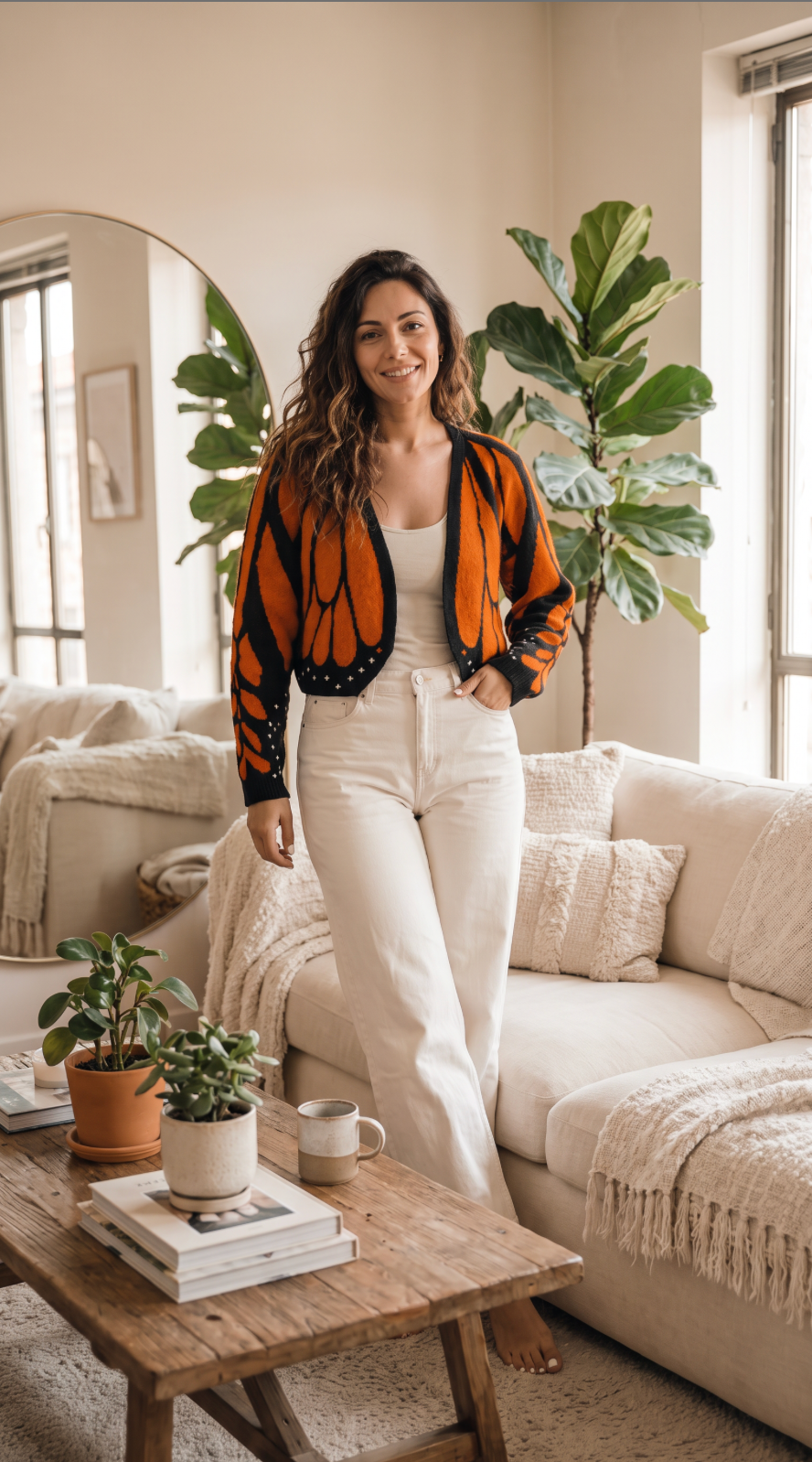 NOMI™ | Cardigan Farfalla Monarch