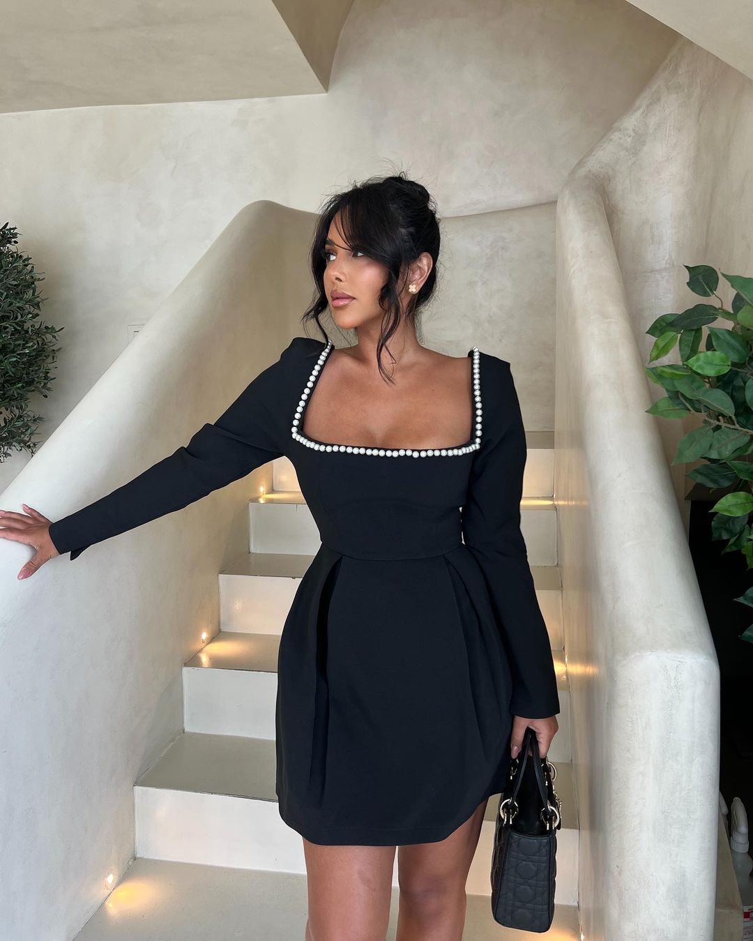 NOMI™ | Abito sofisticato con perle