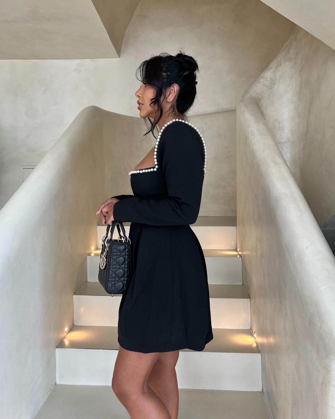 NOMI™ | Abito sofisticato con perle