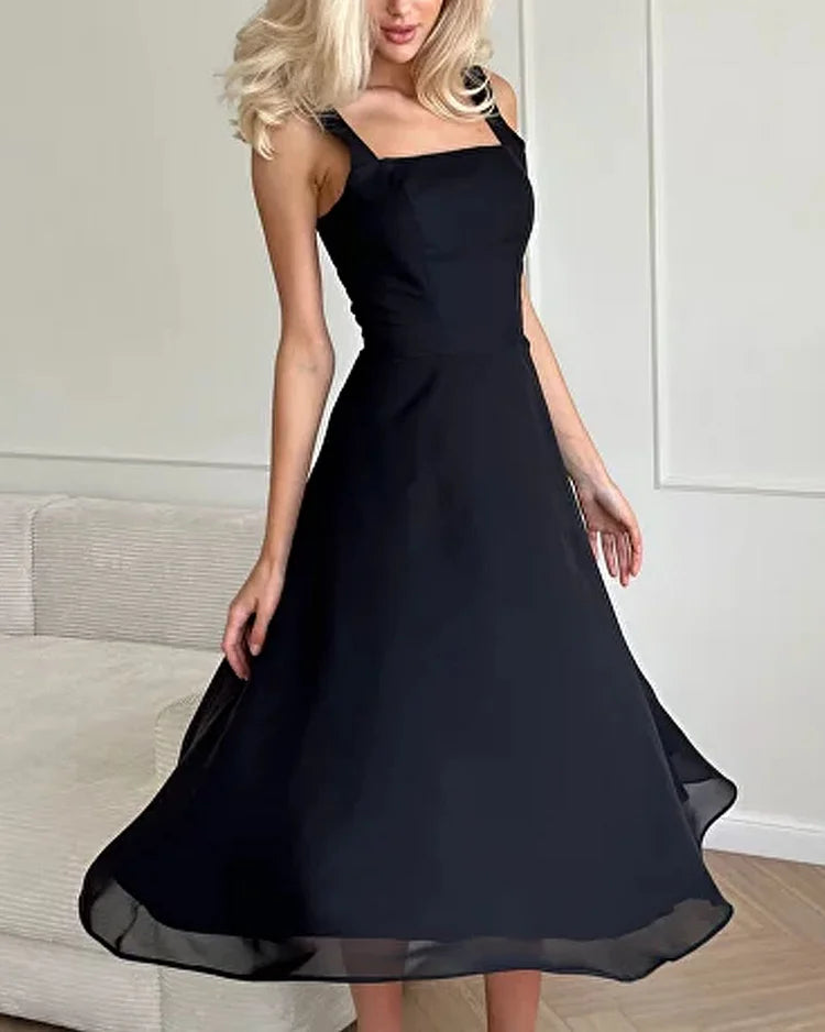 NOMI™ - Abito Lungo Elegante in Chiffon Semi-Trasparente