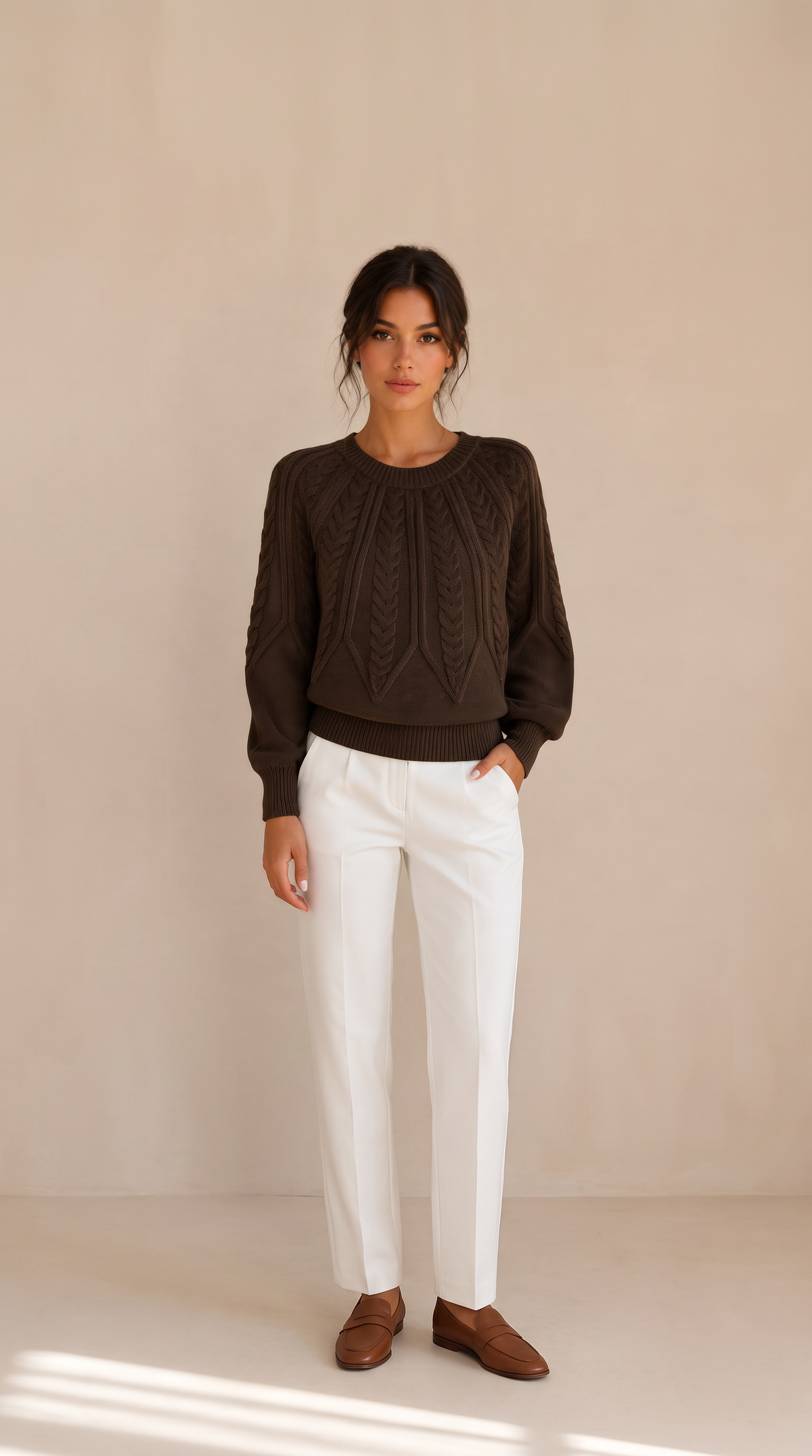 Maglione a Trecce