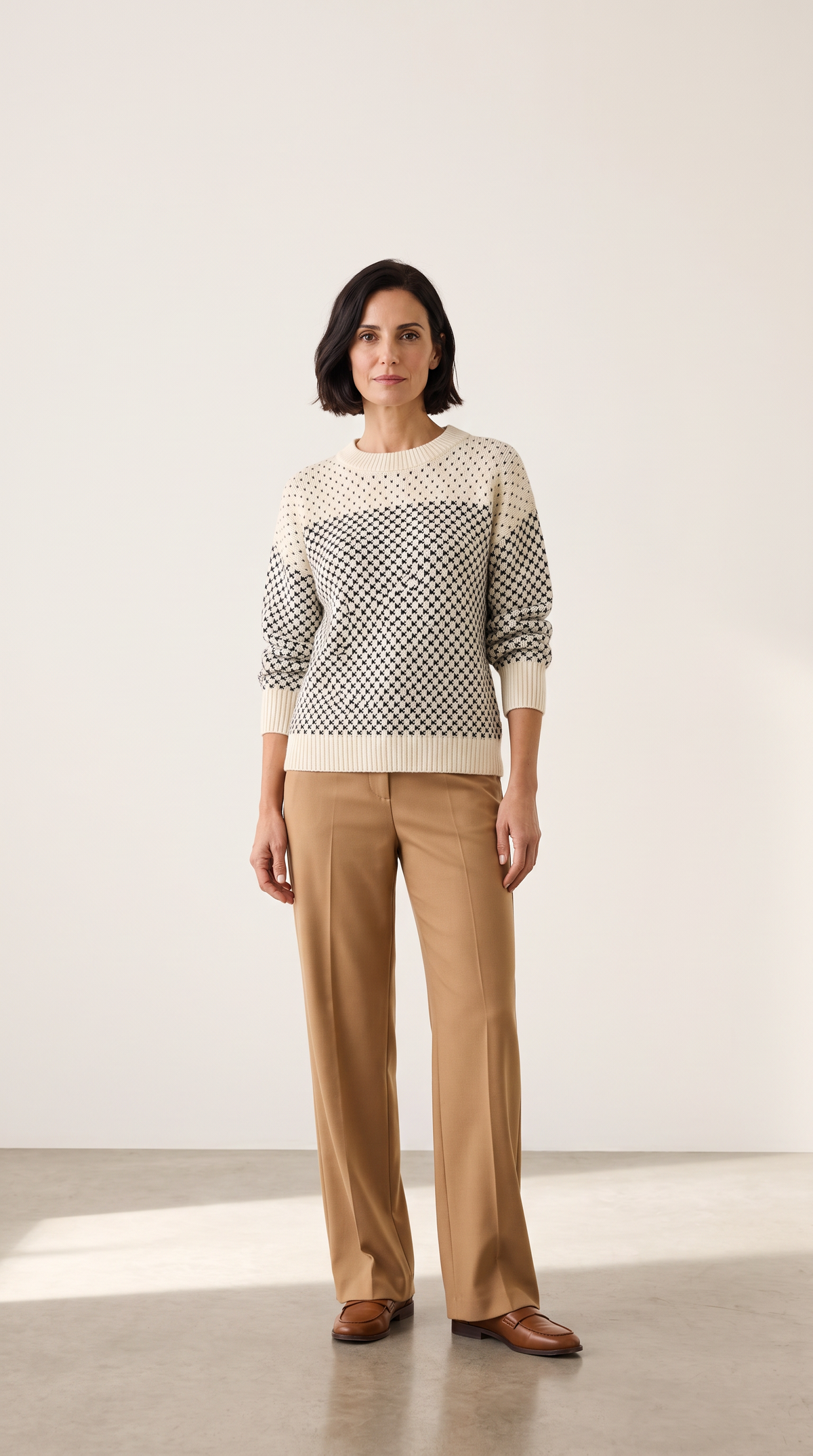 Maglione Girocollo Color Block