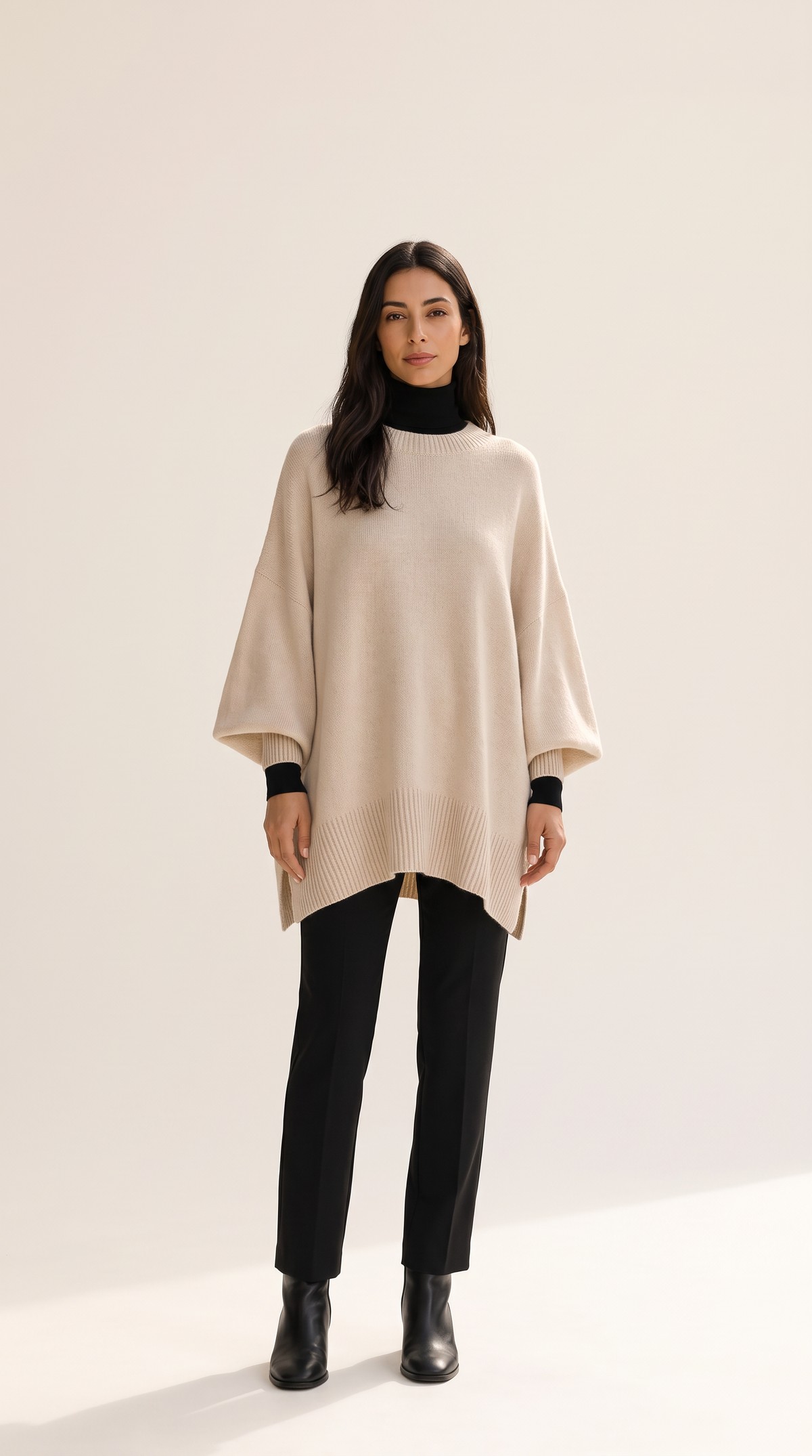 Poncho in Maglia Oversize