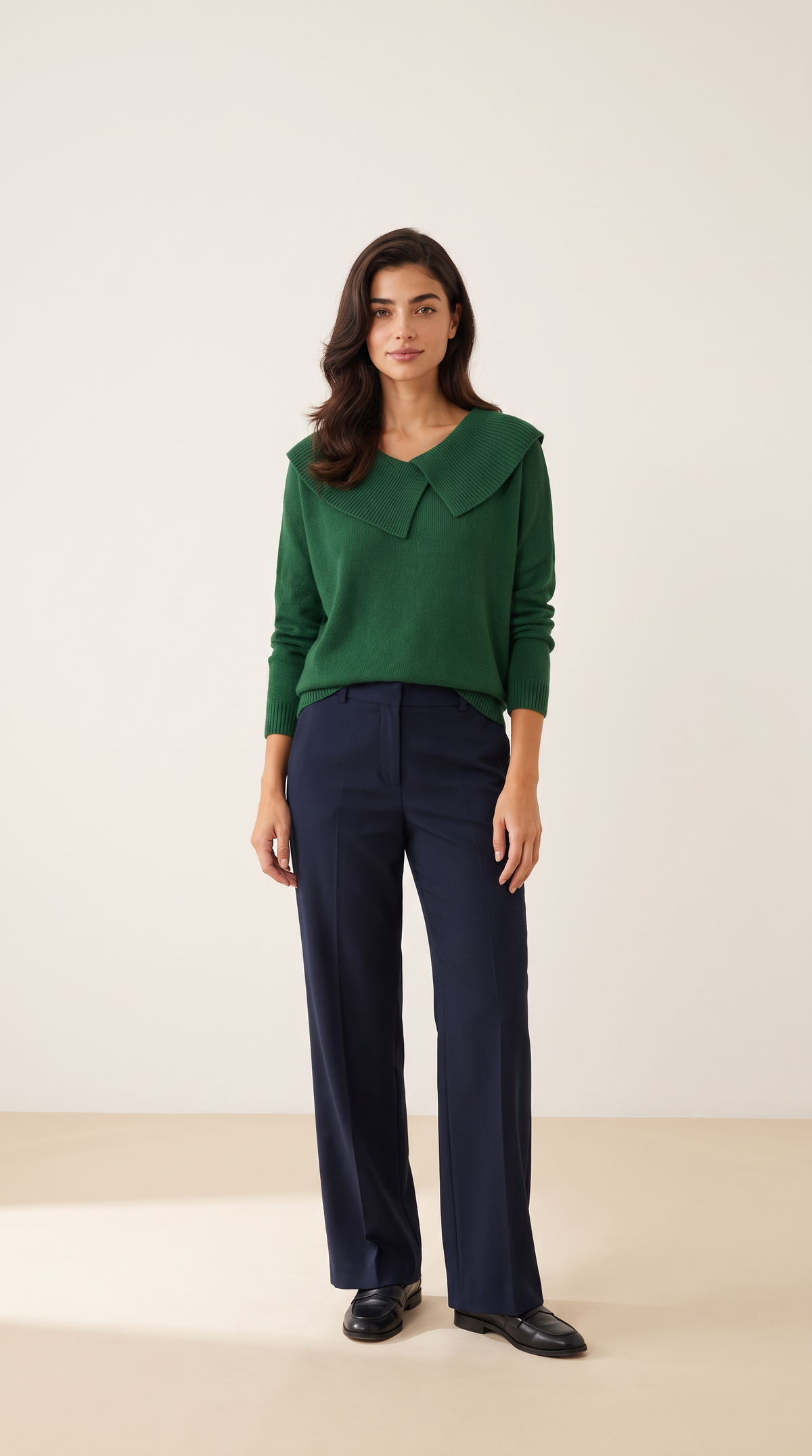 Maglione con Colletto Ampio
