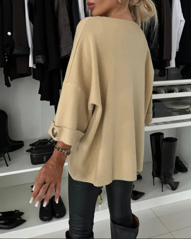 NOMI™ - Elegante maglione lavorato a maglia