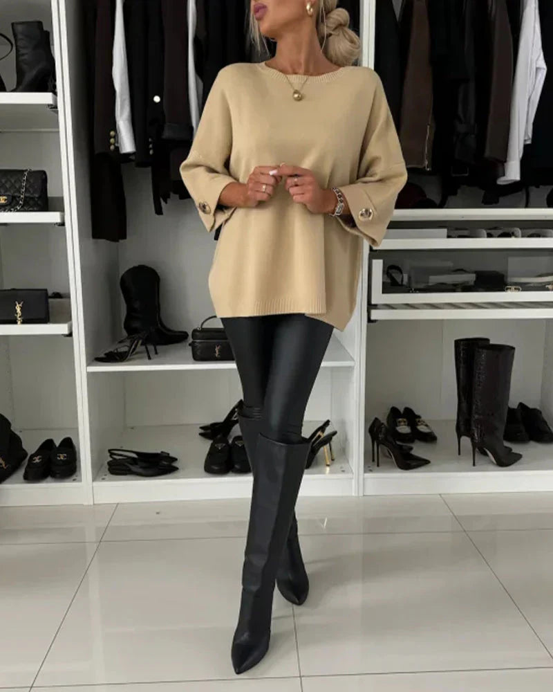 NOMI™ - Elegante maglione lavorato a maglia