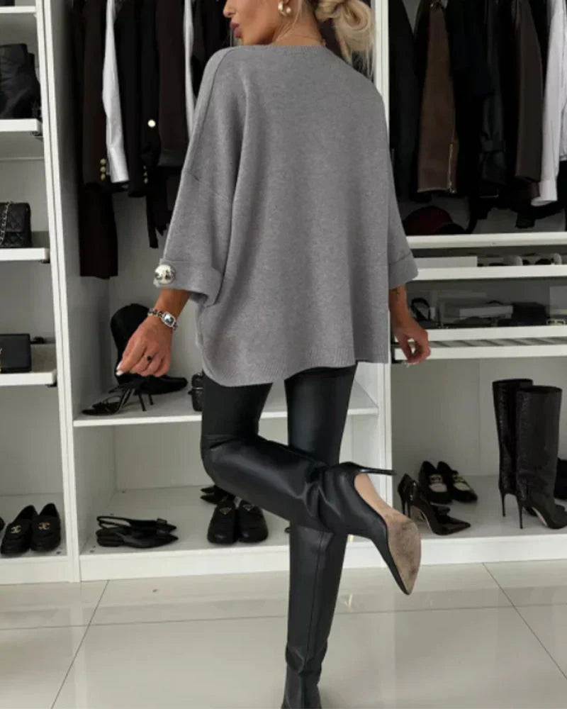 NOMI™ - Elegante maglione lavorato a maglia