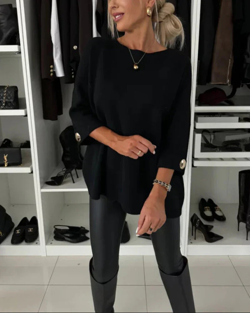 NOMI™ - Elegante maglione lavorato a maglia