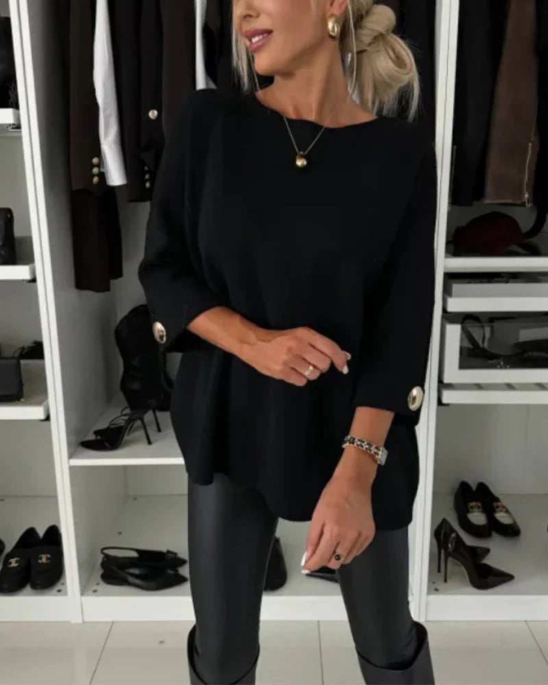 NOMI™ - Elegante maglione lavorato a maglia