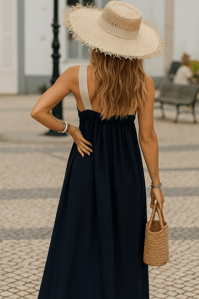 NOMI™ | Abito elegante con scollo incrociato - Nomi
