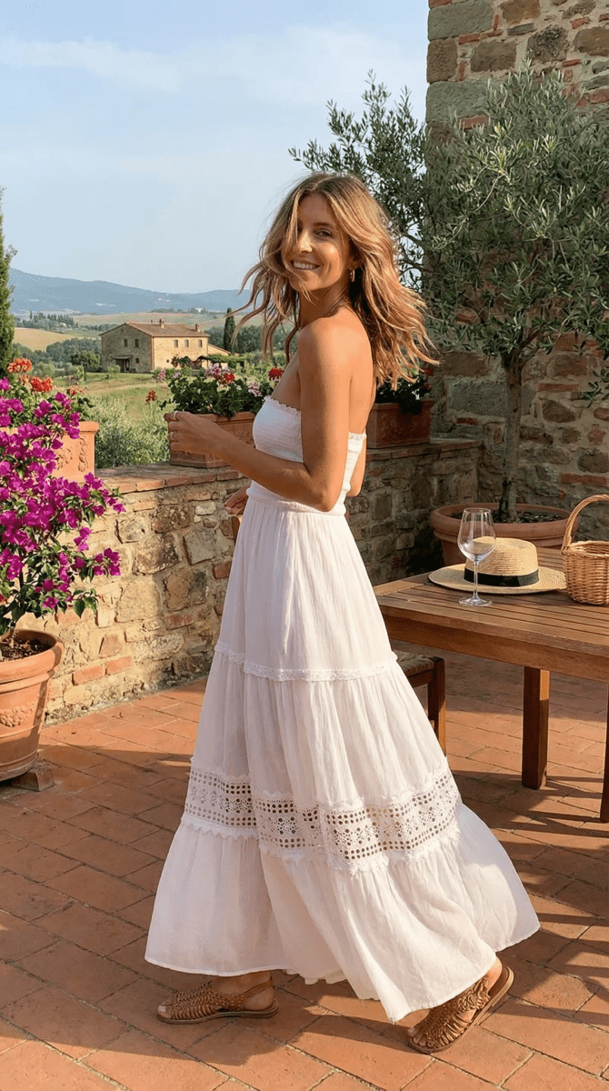 NOMI™ | Abito Maxi Senza Spalline - Nomi