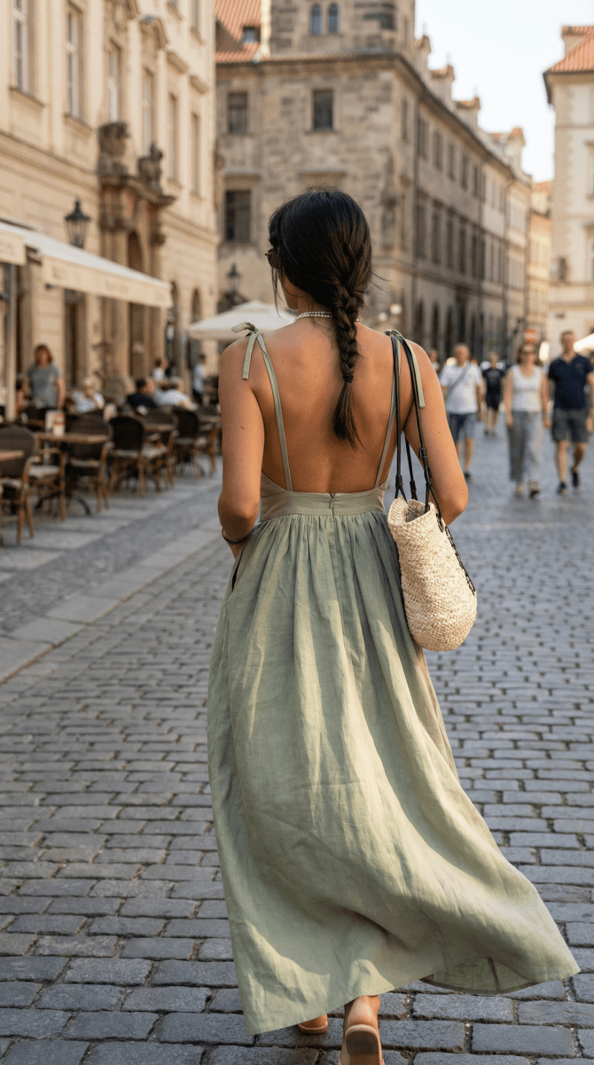 NOMI™ | Abito Midi in Cotone - Nomi