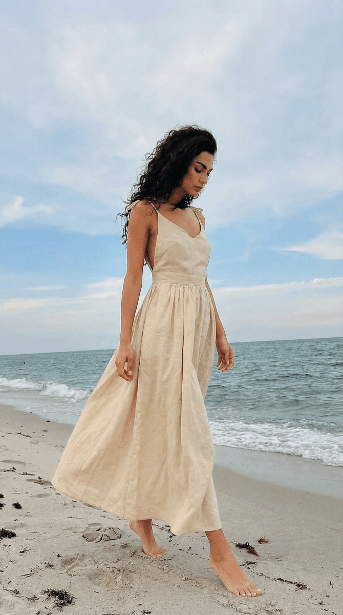 NOMI™ | Abito Midi in Cotone - Nomi