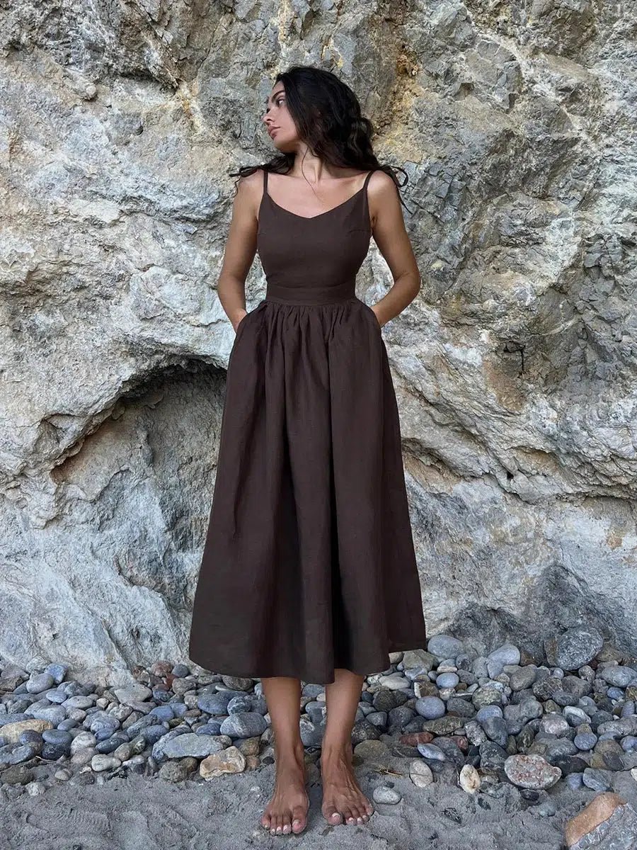 NOMI™ | Abito Midi in Cotone - Nomi