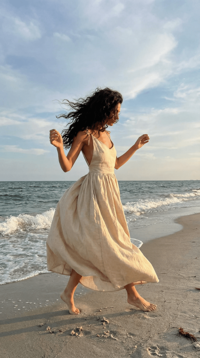 NOMI™ | Abito Midi in Cotone - Nomi