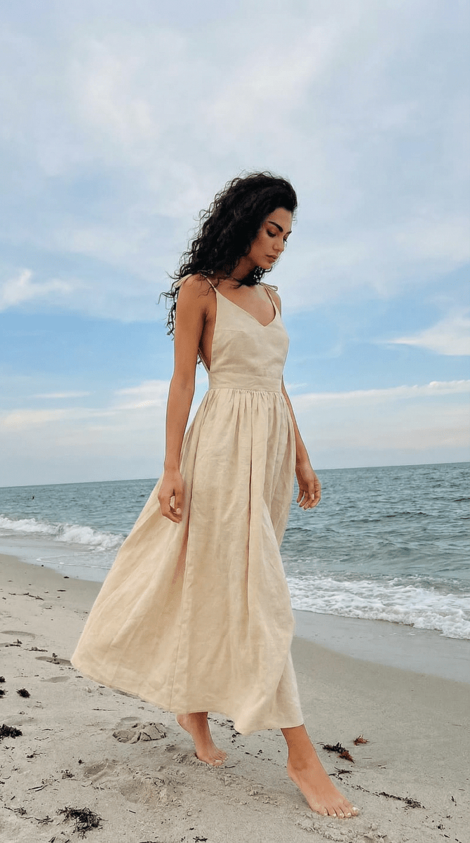 NOMI™ | Abito Midi in Cotone - Nomi