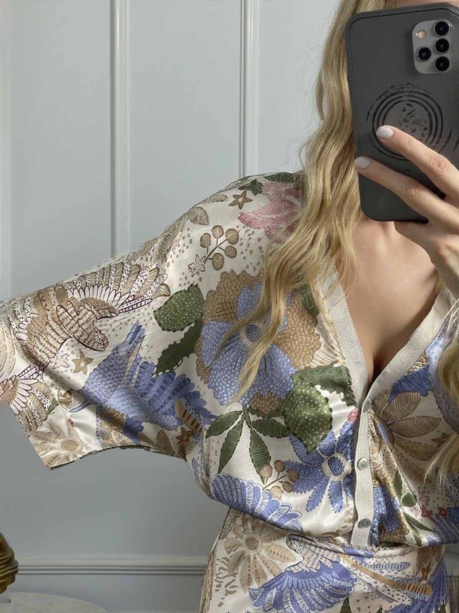 NOMI™ | Blusa Elegante con Stampa Floreale - Nomi