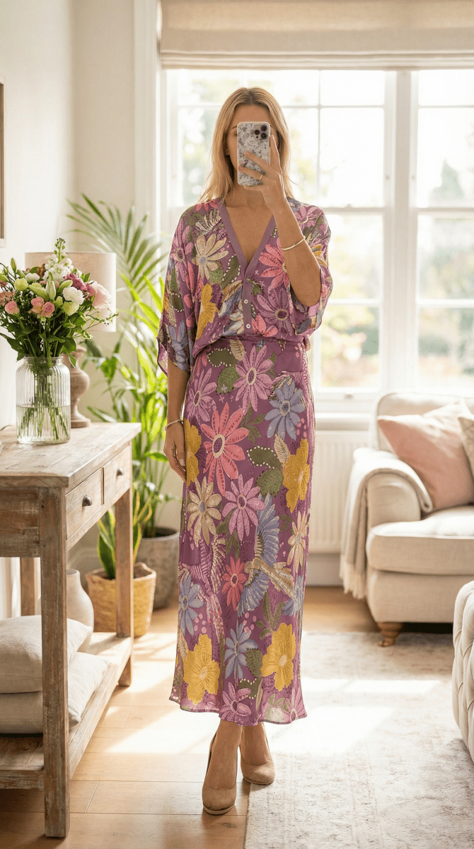 NOMI™ | Blusa Elegante con Stampa Floreale - Nomi
