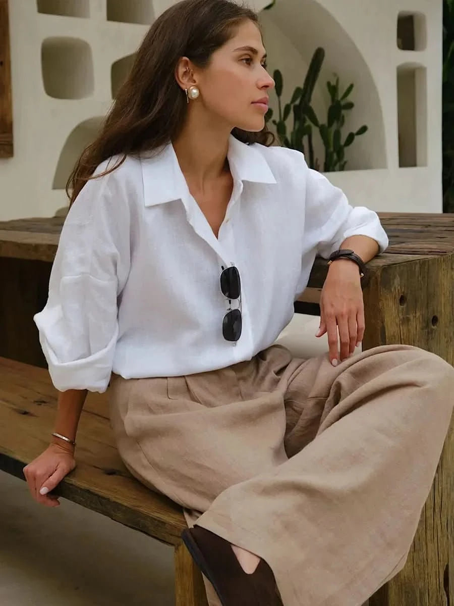 NOMI™ | Blusa Oversize in Cotone - Nomi