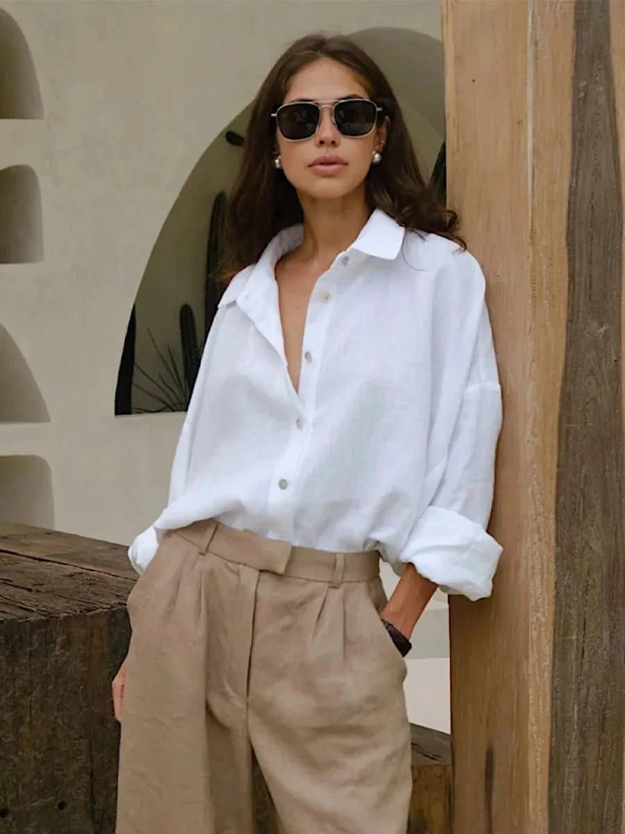 NOMI™ | Blusa Oversize in Cotone - Nomi