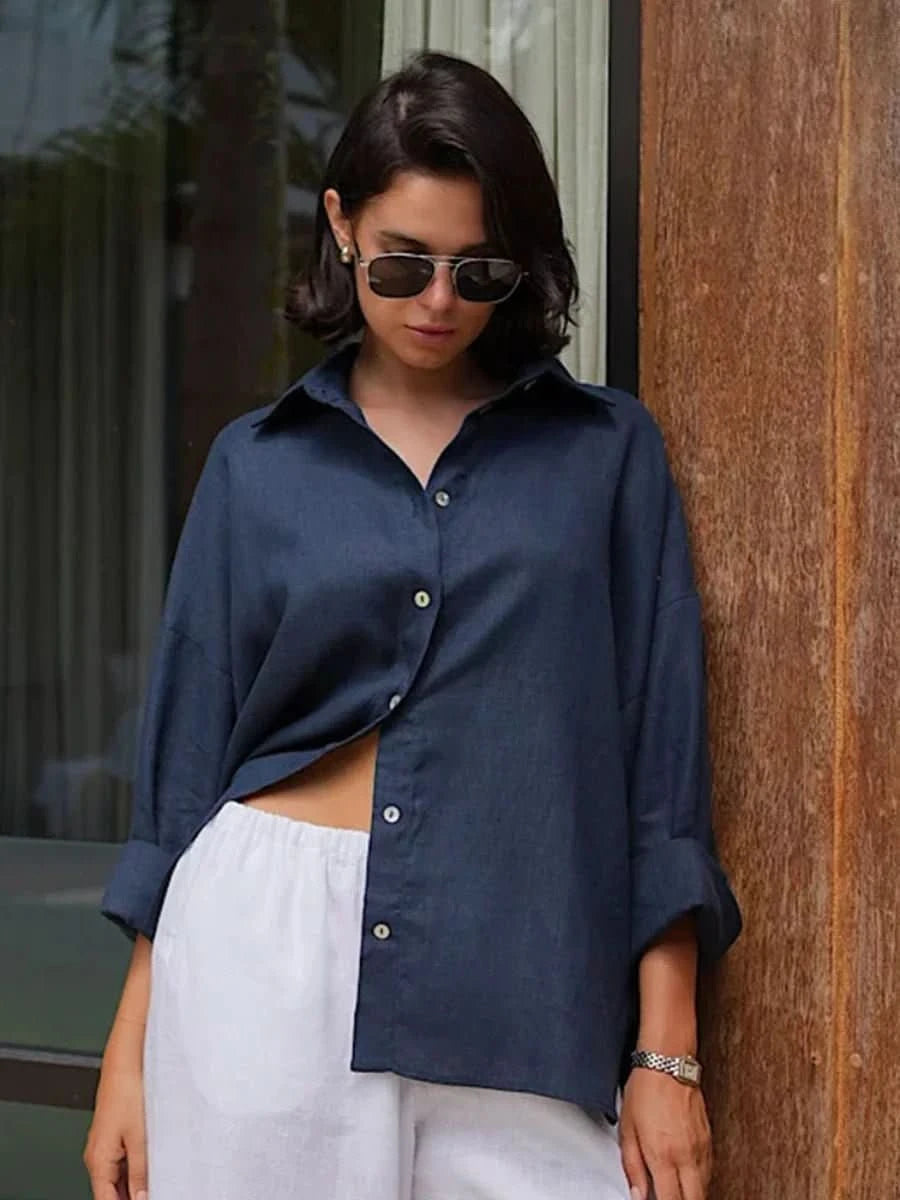 NOMI™ | Blusa Oversize in Cotone - Nomi