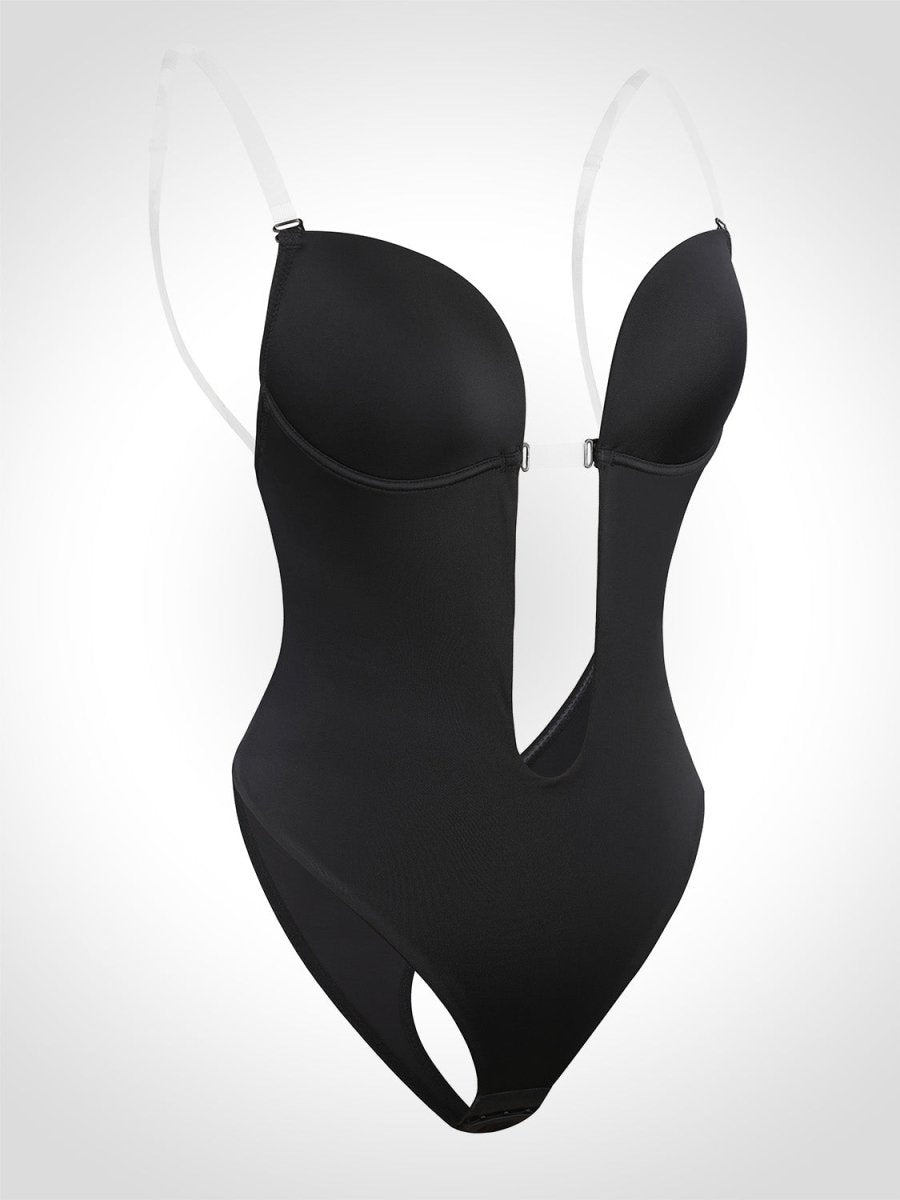 NOMI™ - Body con Schiena Scoperta – Scollo a U - Nomi