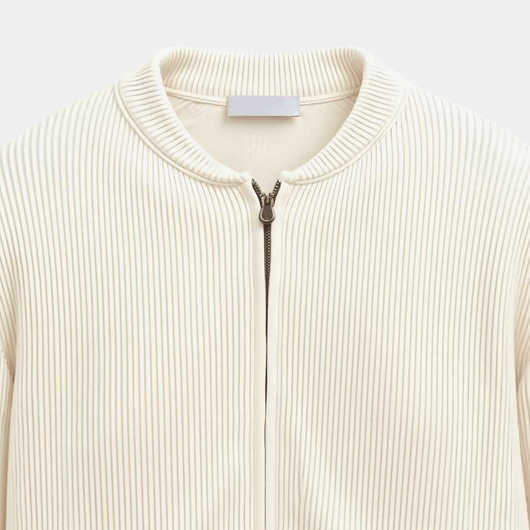 NOMI™ - Cardigan girocollo in maglia a tinta unita - Nomi