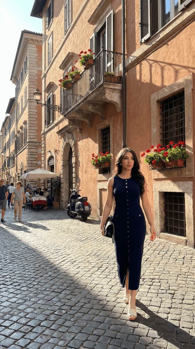 NOMI™ | Elegante Vestito Estivo in Maglia - Nomi