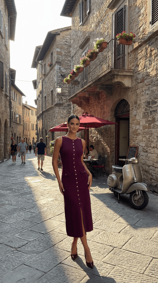 NOMI™ | Elegante Vestito Estivo in Maglia - Nomi