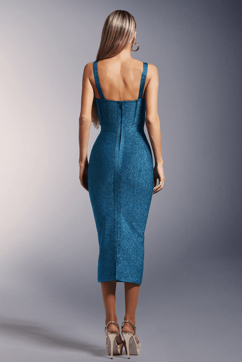 NOMI™ | Exclusive Blue Corset Midi – Fit più venduto - Nomi