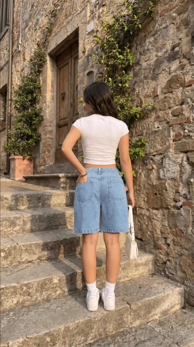 NOMI™ | Jort Denim a Vita Alta - Nomi