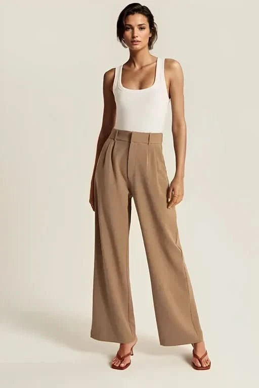 NOMI™ | Pantaloni Sartoriali Camello - Nomi