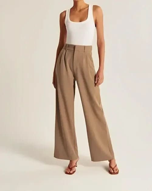 NOMI™ | Pantaloni Sartoriali Camello - Nomi