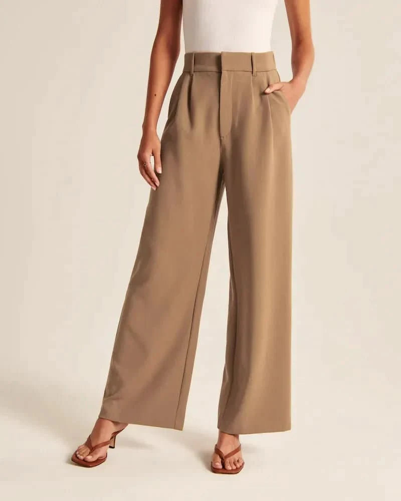 NOMI™ | Pantaloni Sartoriali Camello - Nomi