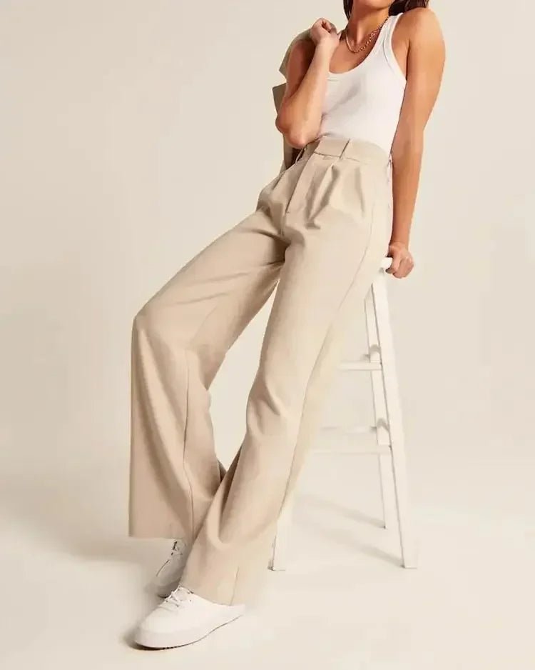 NOMI™ | Pantaloni Sartoriali Crema - Nomi