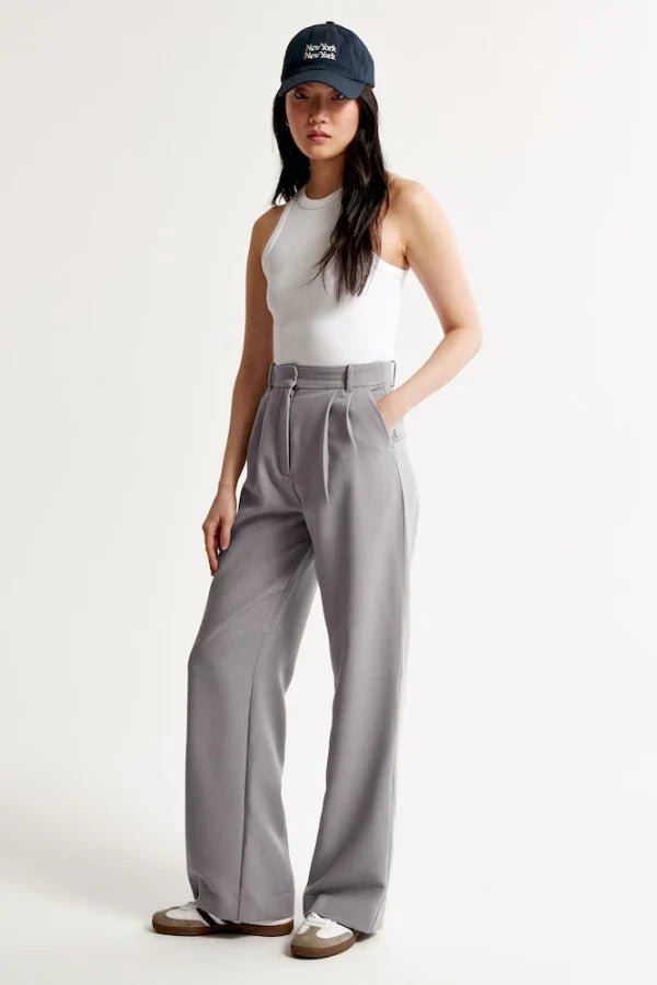 NOMI™ | Pantaloni Sartoriali Grigio - Nomi