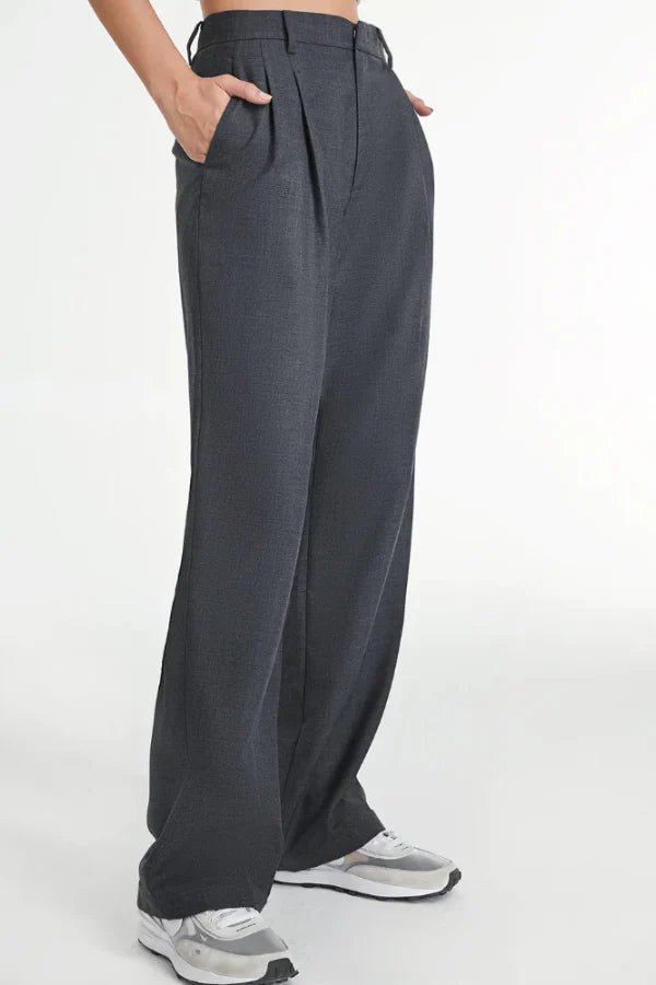 NOMI™ | Pantaloni Sartoriali Grigio Scuro - Nomi